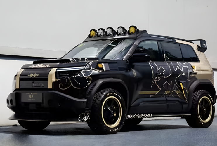 В Китае представлена специальная версия BYD FCB Ti 3 в стиле “Black Myth: Wukong”  Fang Cheng Bao Tai 3