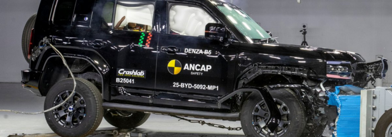 Рамный внедорожный автомобиль BYD Denza B5 покорил ANCAP получив высшую оценку